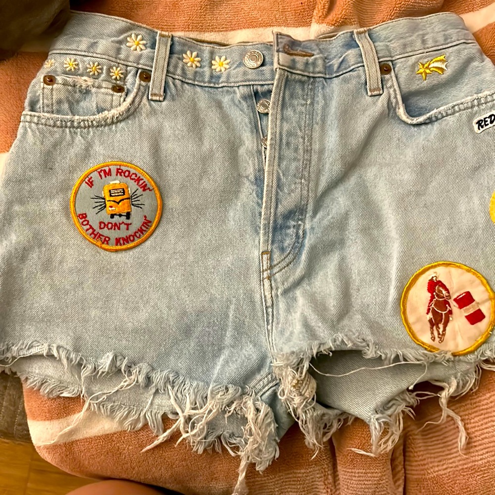 I’m selling these redone jeans wore them twice